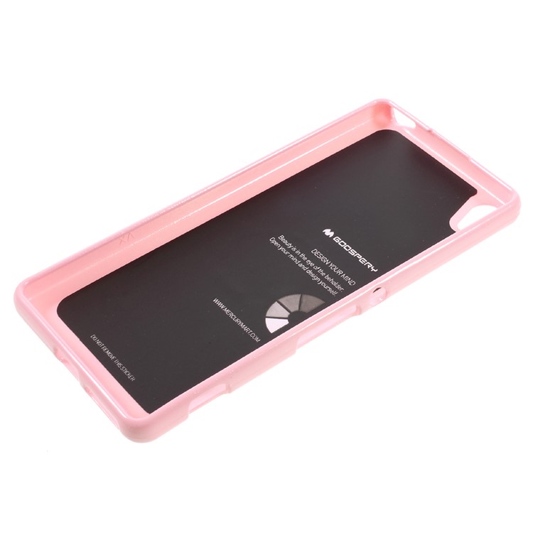 MERCURY GOOSPERY Glittery Powder TPU Phone Cover for Sony Xperia XA/Dual - Pink-5