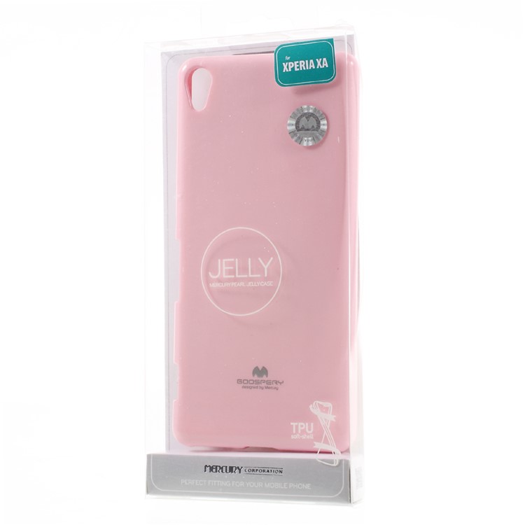 MERCURY GOOSPERY Glittery Powder TPU Phone Cover for Sony Xperia XA/Dual - Pink-6