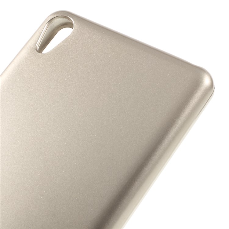 MERCURY GOOSPERY Flash Powder TPU Back Cover for Sony Xperia XA/Dual - Champagne Gold-3