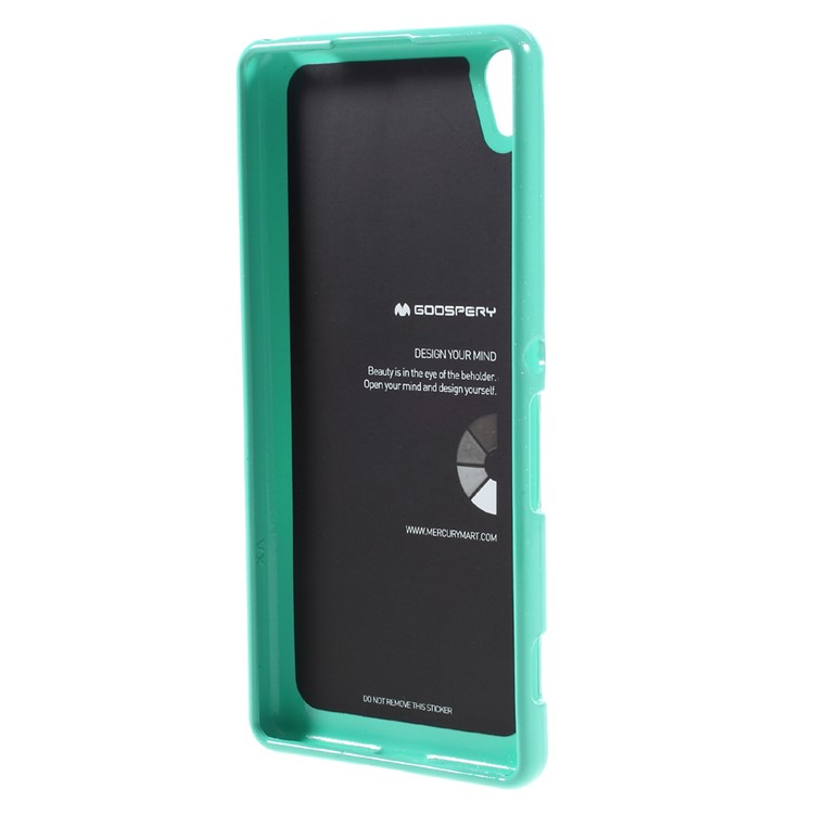 MERCURY GOOSPERY Glittery Powder TPU Cover for Sony Xperia XA/Dual - Cyan-2
