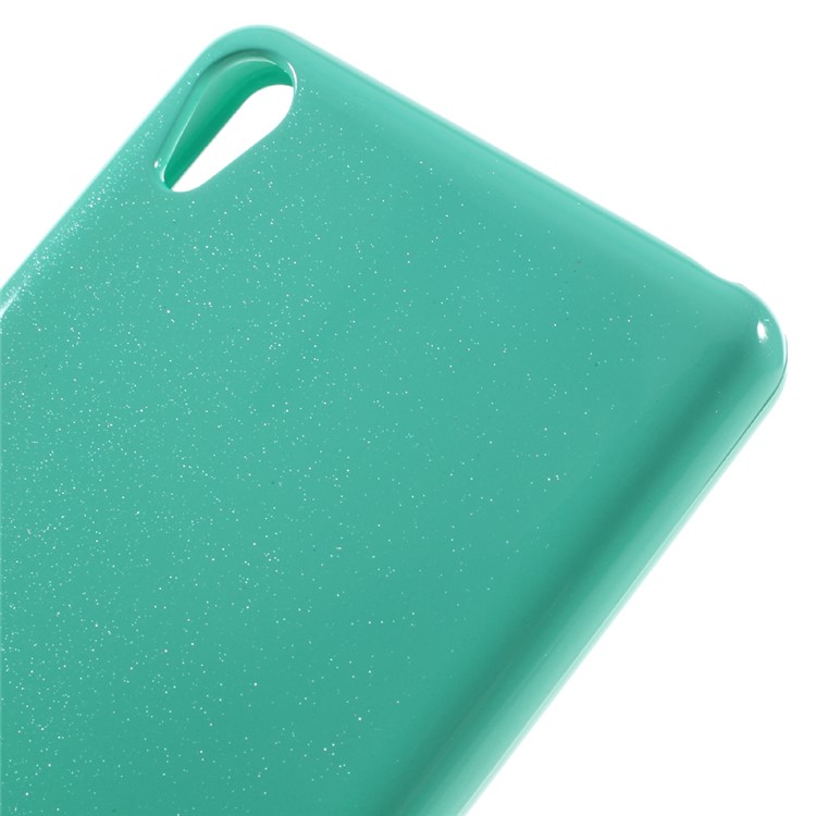 MERCURY GOOSPERY Glittery Powder TPU Cover for Sony Xperia XA/Dual - Cyan-3