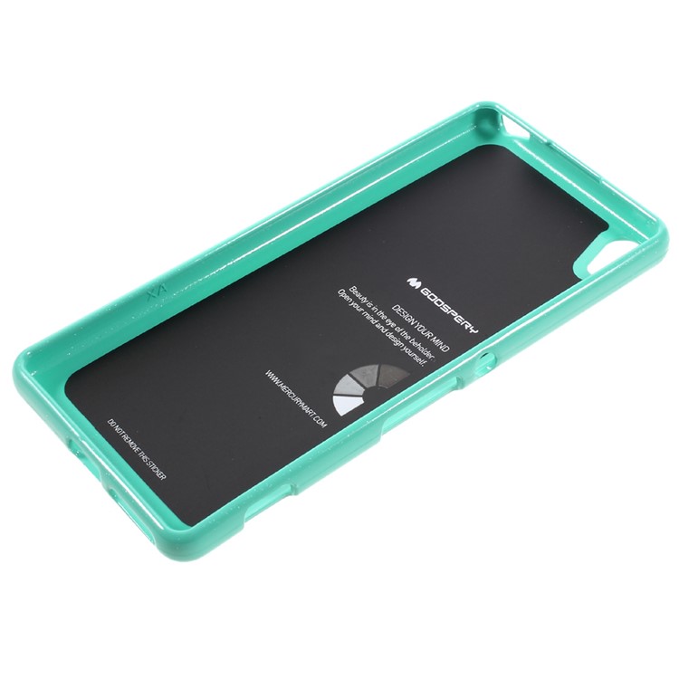 MERCURY GOOSPERY Glittery Powder TPU Cover for Sony Xperia XA/Dual - Cyan-5