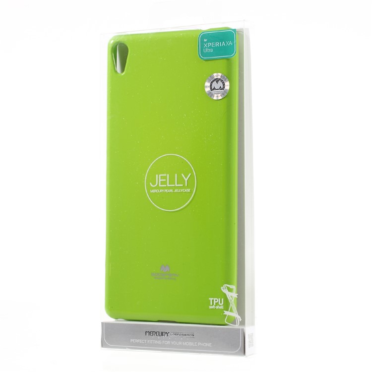 MERCURY GOOSPERY Glitter Powder TPU Phone Case for Sony Xperia XA Ultra - Green-6