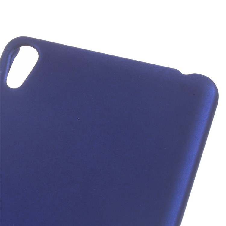 Rubberized Hard Plastic Back Phone Case for Sony Xperia E5 - Dark Blue-3
