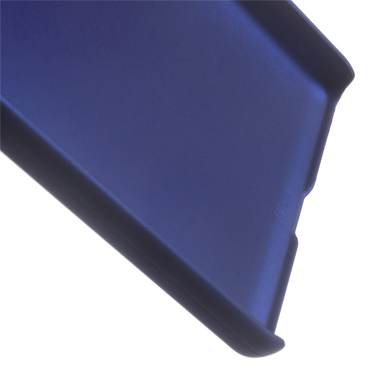 Rubberized Hard Plastic Back Phone Case for Sony Xperia E5 - Dark Blue-4