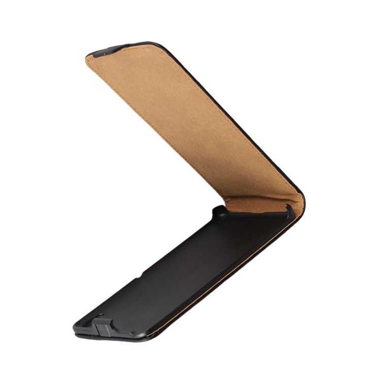 Genuine Leather Vertical Flip Cover for Sony Xperia XA/XA Dual - Black-3