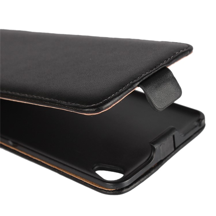 Genuine Leather Vertical Flip Cover for Sony Xperia XA/XA Dual - Black-7