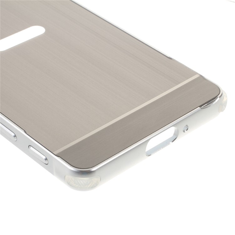 Slide-on Metal Frame Drop-proof Plastic Case for Sony Xperia X - Silver-4