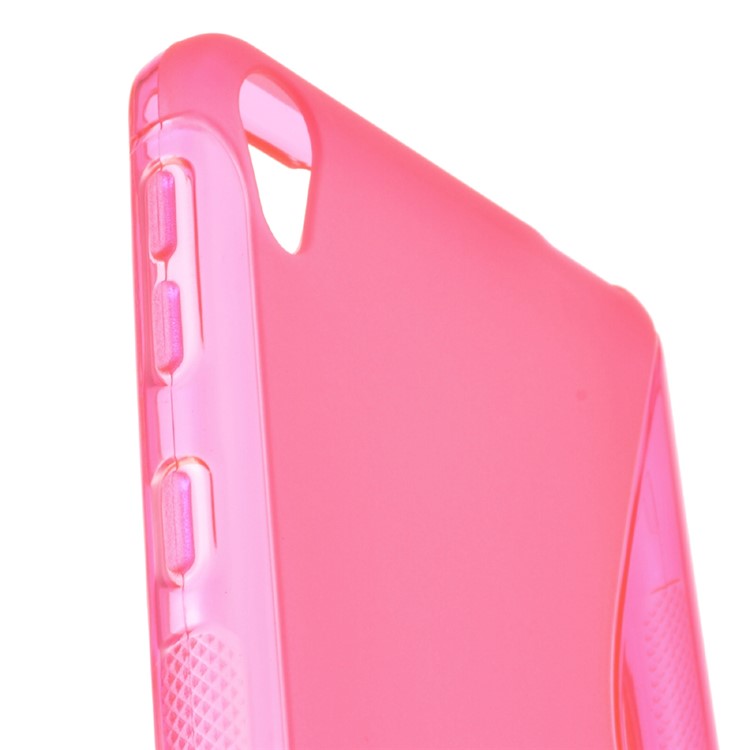 S-line Pattern Soft TPU Back Case for Sony Xperia E5 - Rose-2