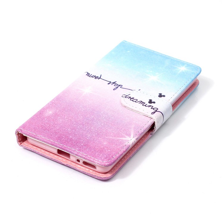 Patterned Stand Leather Case for Sony Xperia XA/XA Dual - Never Stop Dreaming-4