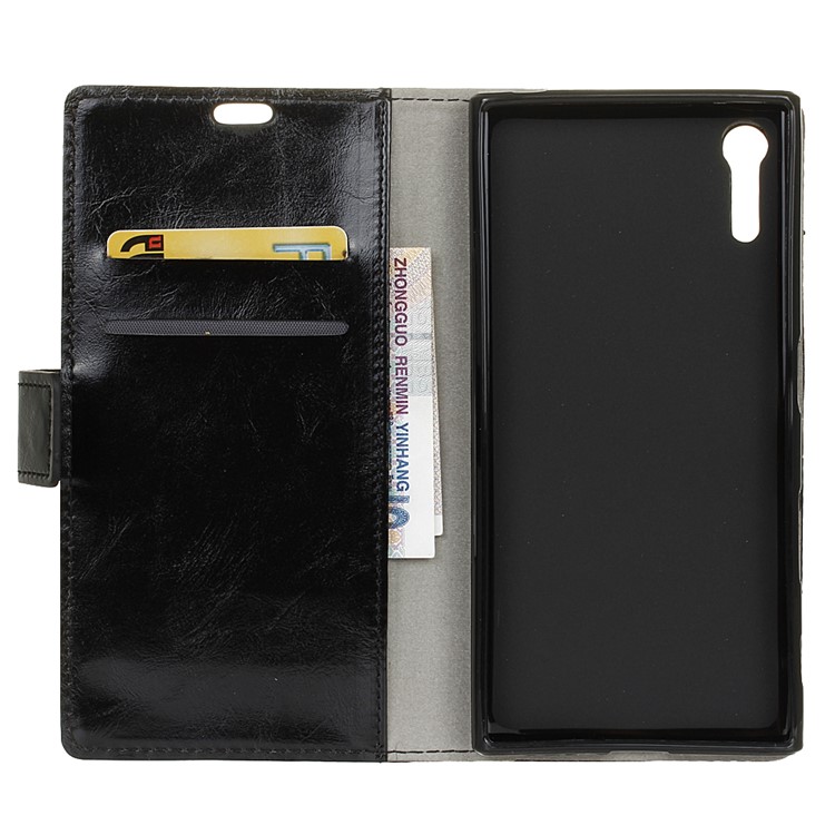 Custodia in pelle cassa palmare per Sony Xperia XZs / XZ - Nero-3