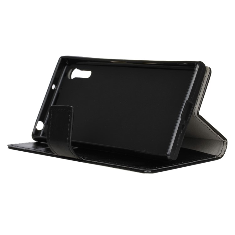 Custodia in pelle cassa palmare per Sony Xperia XZs / XZ - Nero-4