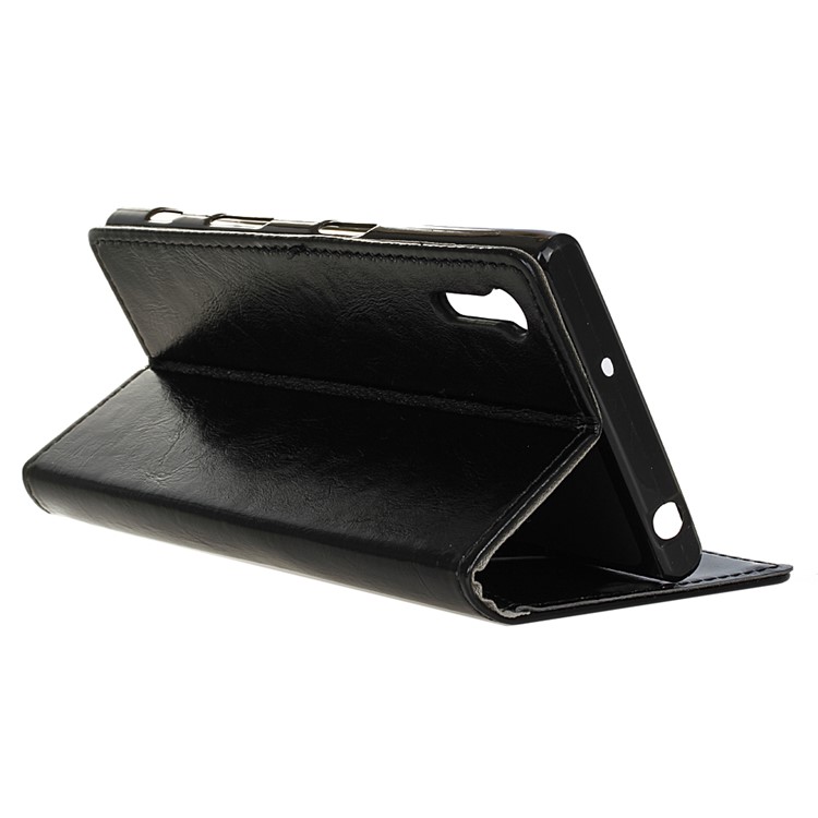 Custodia in pelle cassa palmare per Sony Xperia XZs / XZ - Nero-5