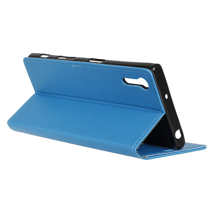Leather Case with Stand for Sony Xperia XZ - Blue-5