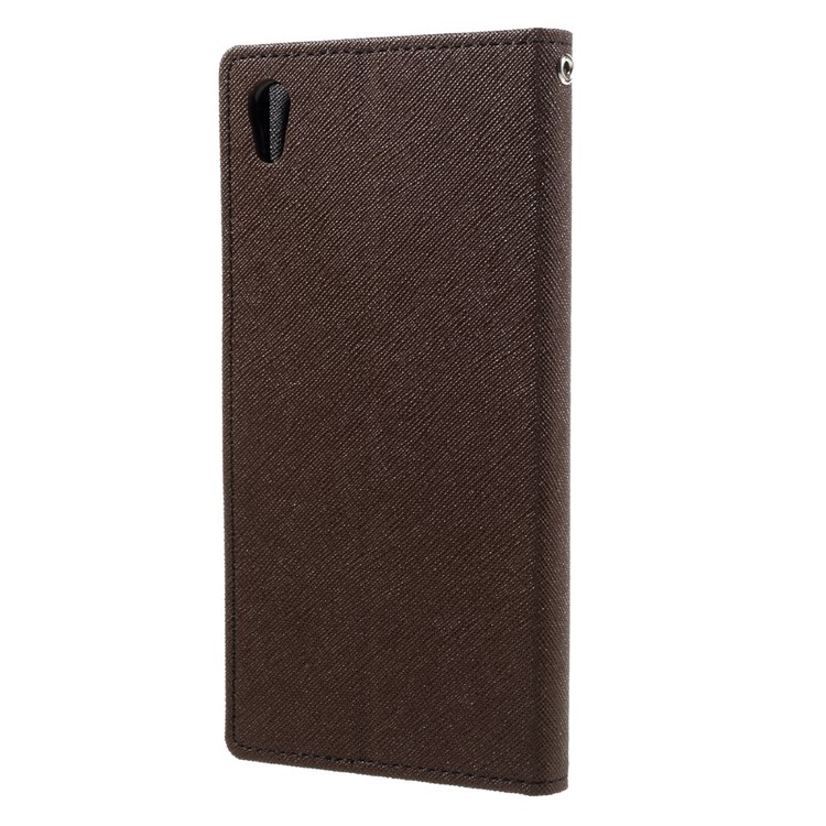 MERCURY GOOSPERY PU Leather Wallet Case for Sony Xperia XA Ultra - Brown-2