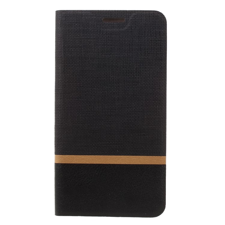 Cross Pattern Leather Card Holder Case for Sony Xperia XZs / XZ - Black-3