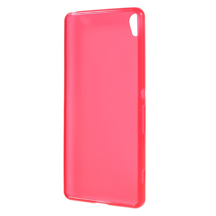 Frosted TPU Protector Case for Sony Xperia XA / XA Dual - Red-2