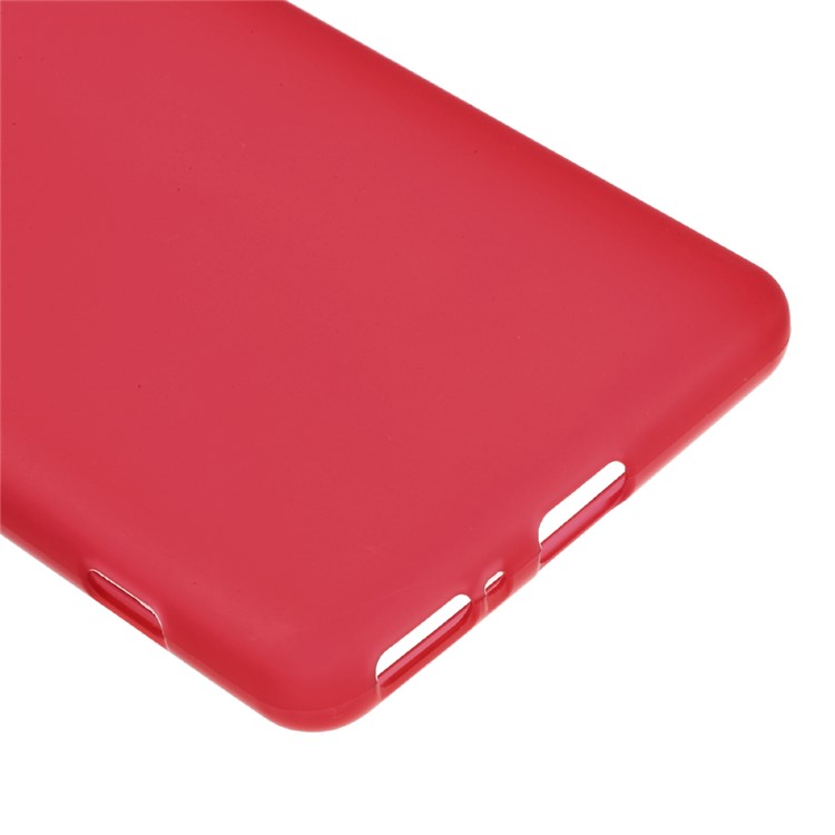 Frosted TPU Protector Case for Sony Xperia XA / XA Dual - Red-4