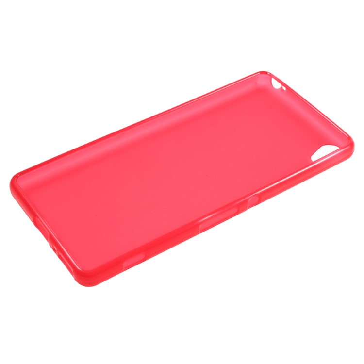 Frosted TPU Protector Case for Sony Xperia XA / XA Dual - Red-5