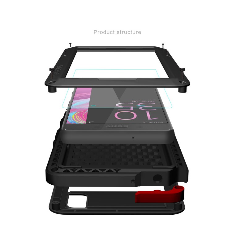 LOVE MEI for Sony Xperia X Performance Shockproof Dropproof Dustproof Case - Black-7