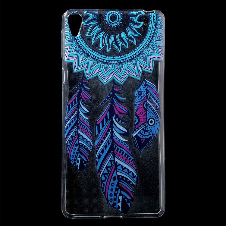 Patterned IMD Gel TPU Cover for Sony Xperia E5 - Tribal Dream Catcher-1