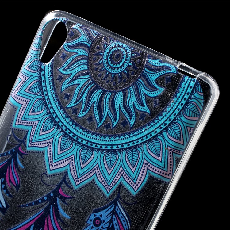 Patterned IMD Gel TPU Cover for Sony Xperia E5 - Tribal Dream Catcher-4