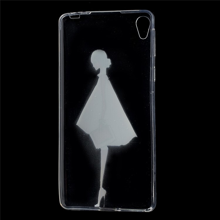 Patterned IMD TPU Back Cover for Sony Xperia E5 - Fashion Lady-2