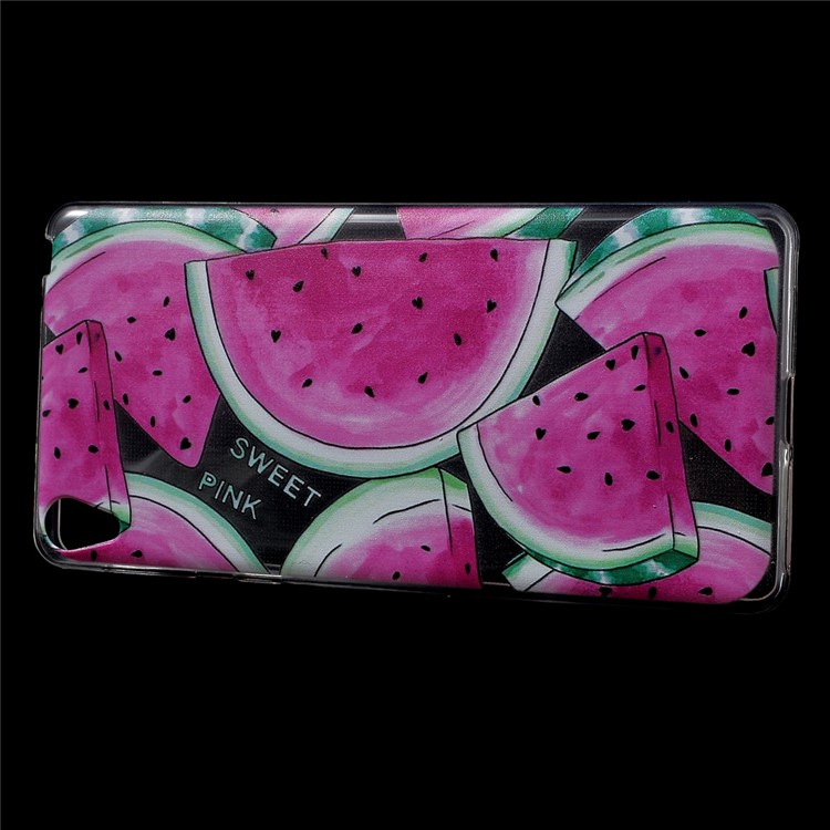 Patterned IMD TPU Back Shell Case for Sony Xperia E5 - Watermelon-2