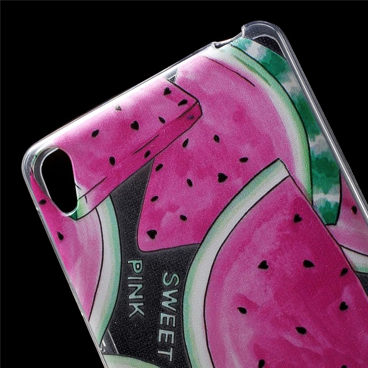 Patterned IMD TPU Back Shell Case for Sony Xperia E5 - Watermelon-5