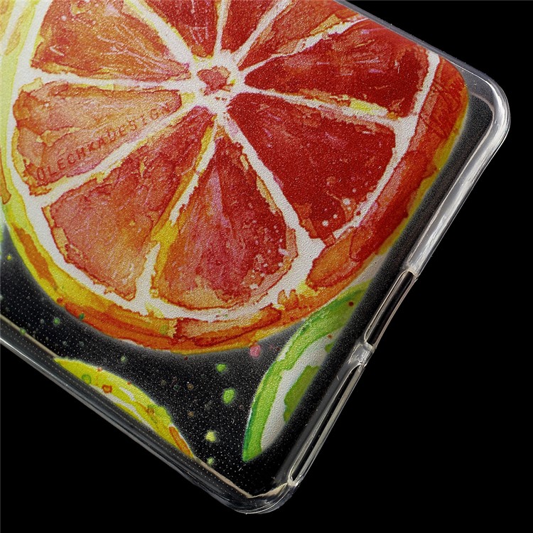 Patterned IMD TPU Phone Cover for Sony Xperia E5 - Lemon-4