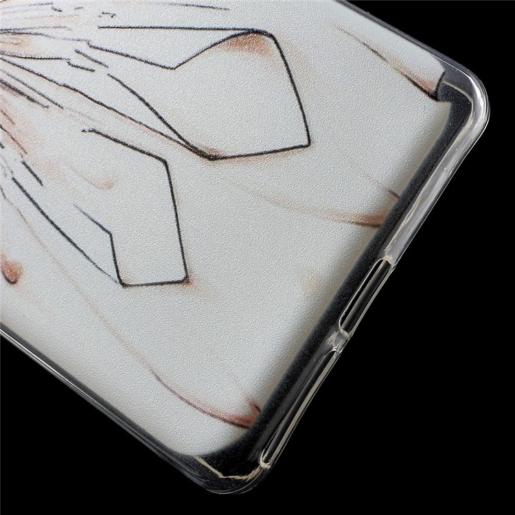 Patterned IMD Soft TPU Cover for Sony Xperia E5 - Girl in Wedding Dress-3