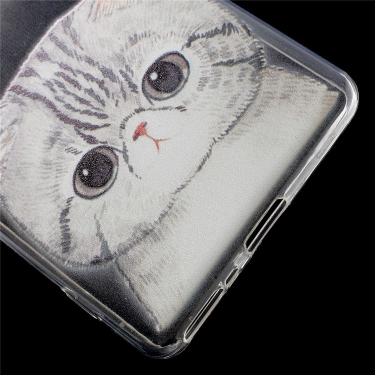 Couverture arrière TPU flexible pour Sony Xperia XA / XA double - adorable chat-4