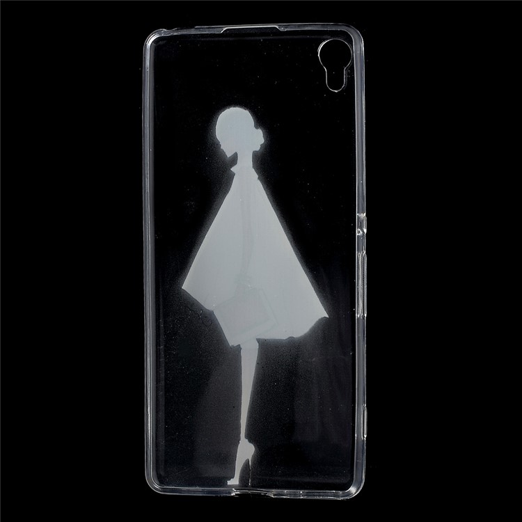 Patterned Flexible TPU Back Shell for Sony Xperia XA / XA Dual - Fashion Lady-3