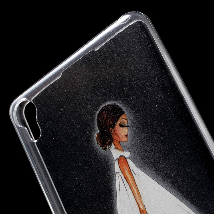 Patterned Flexible TPU Back Shell for Sony Xperia XA / XA Dual - Fashion Lady-5