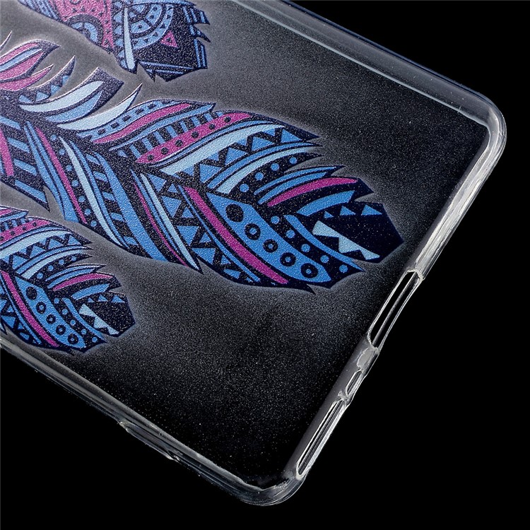 Patterned Soft TPU Case for Sony Xperia XA / XA Dual - Feather Dream Catcher-4