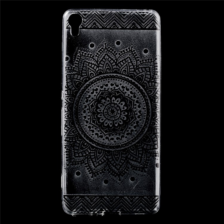 Patterned Flexible TPU Cover for Sony Xperia XA / XA Dual - Mandala Flower-1