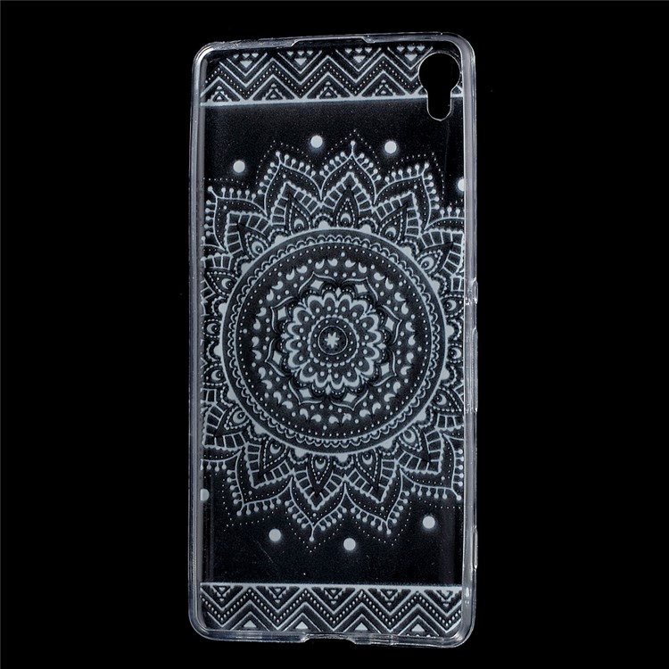Patterned Flexible TPU Cover for Sony Xperia XA / XA Dual - Mandala Flower-3