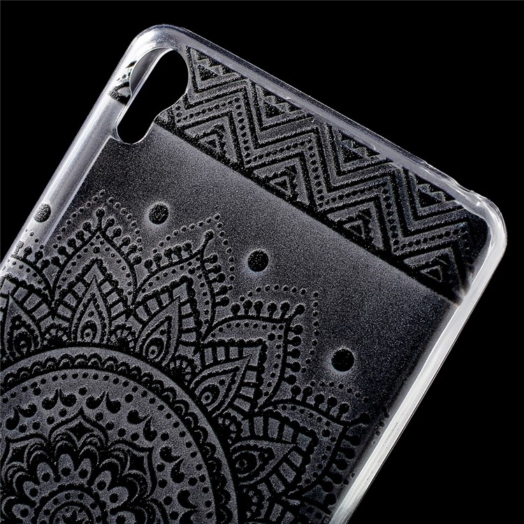Patterned Flexible TPU Cover for Sony Xperia XA / XA Dual - Mandala Flower-5