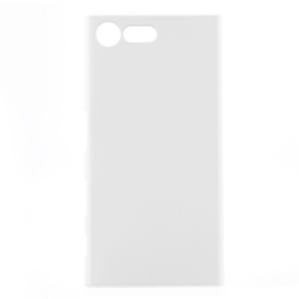 Rubberized Hard Plastic Cover for Sony Xperia X Compact - White-1