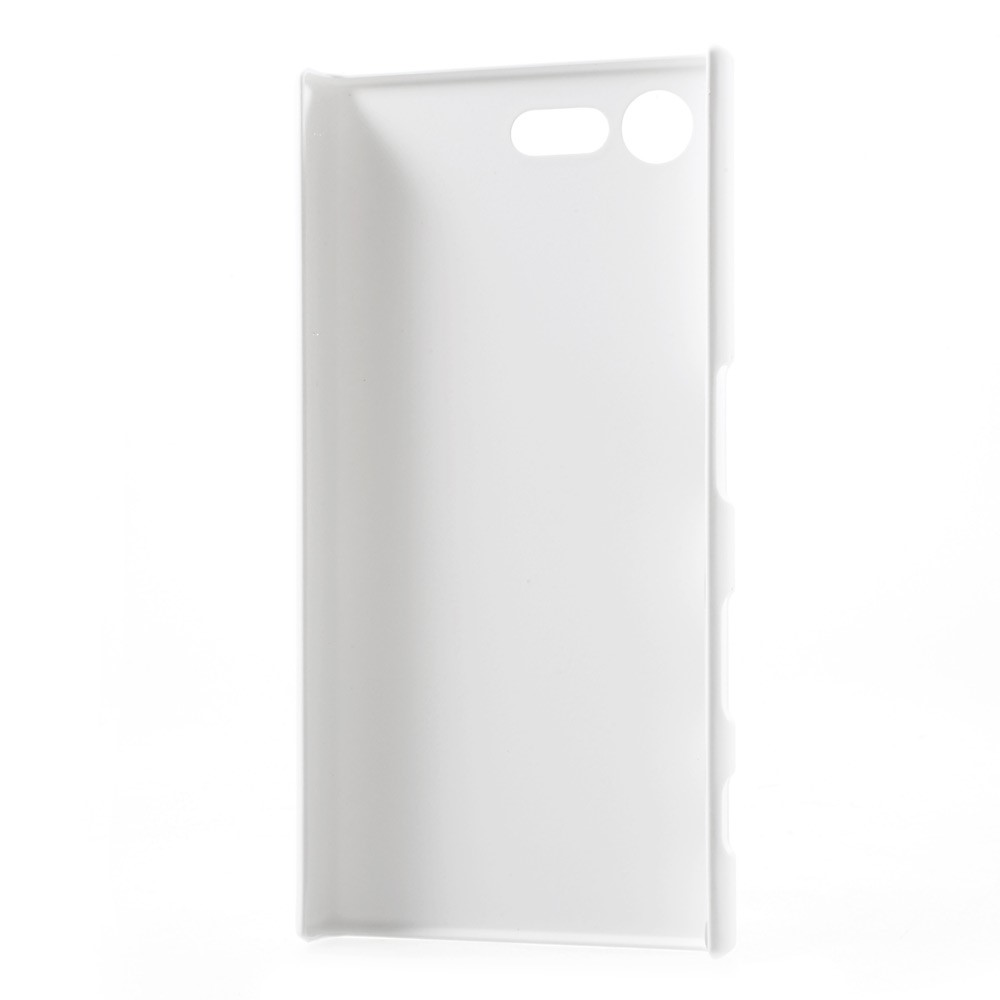 Rubberized Hard Plastic Cover for Sony Xperia X Compact - White-3