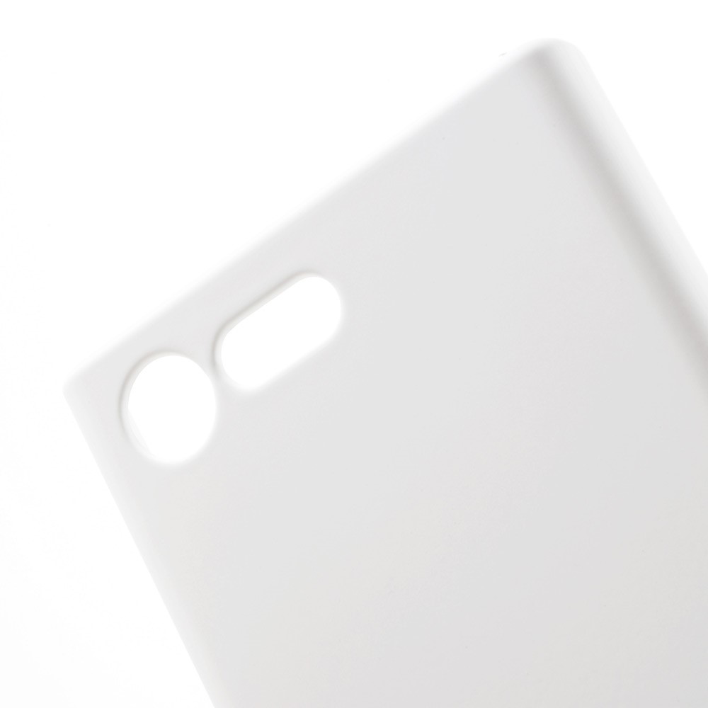 Rubberized Hard Plastic Cover for Sony Xperia X Compact - White-5