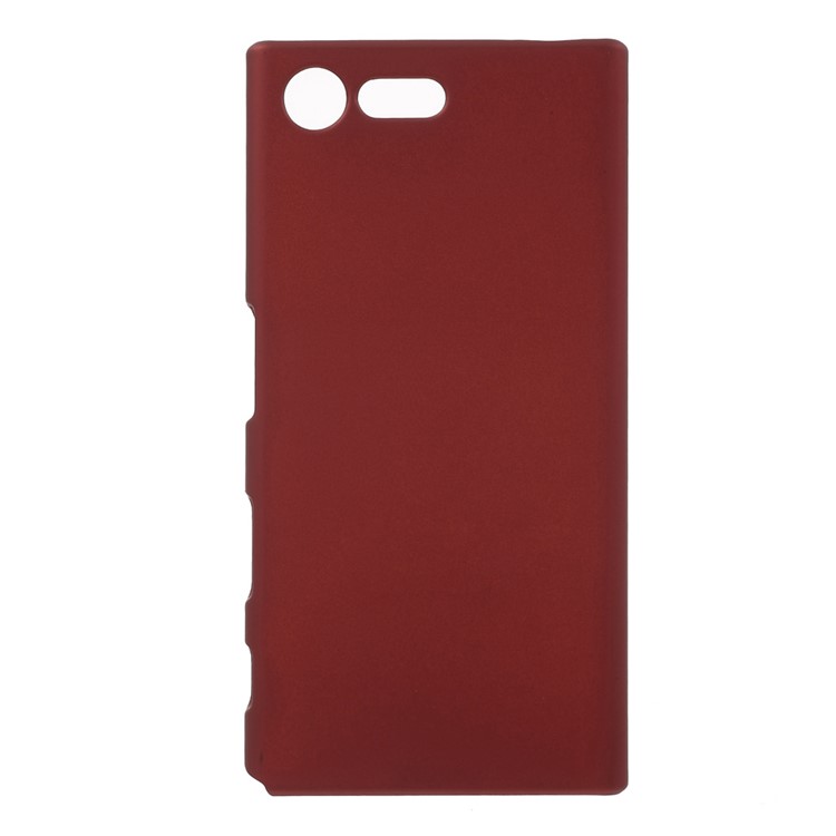 Rubberized Hard Plastic Shell for Sony Xperia X Compact - Red-1
