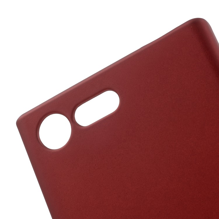 Rubberized Hard Plastic Shell for Sony Xperia X Compact - Red-5