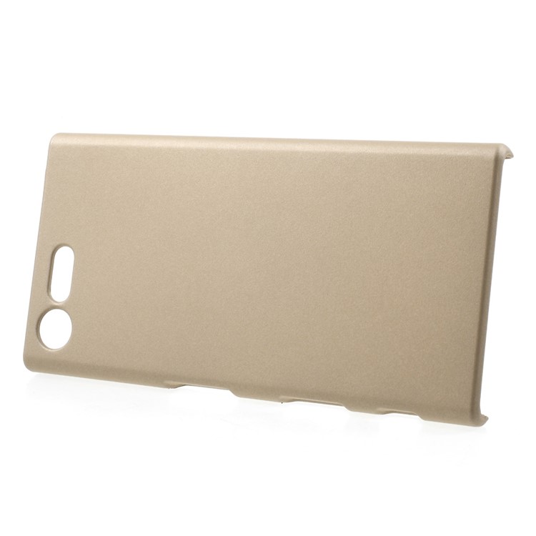Rubber Coating Back PC Phone Cover for Sony Xperia X Compact - Gold-2