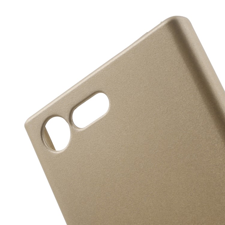 Rubber Coating Back PC Phone Cover for Sony Xperia X Compact - Gold-5
