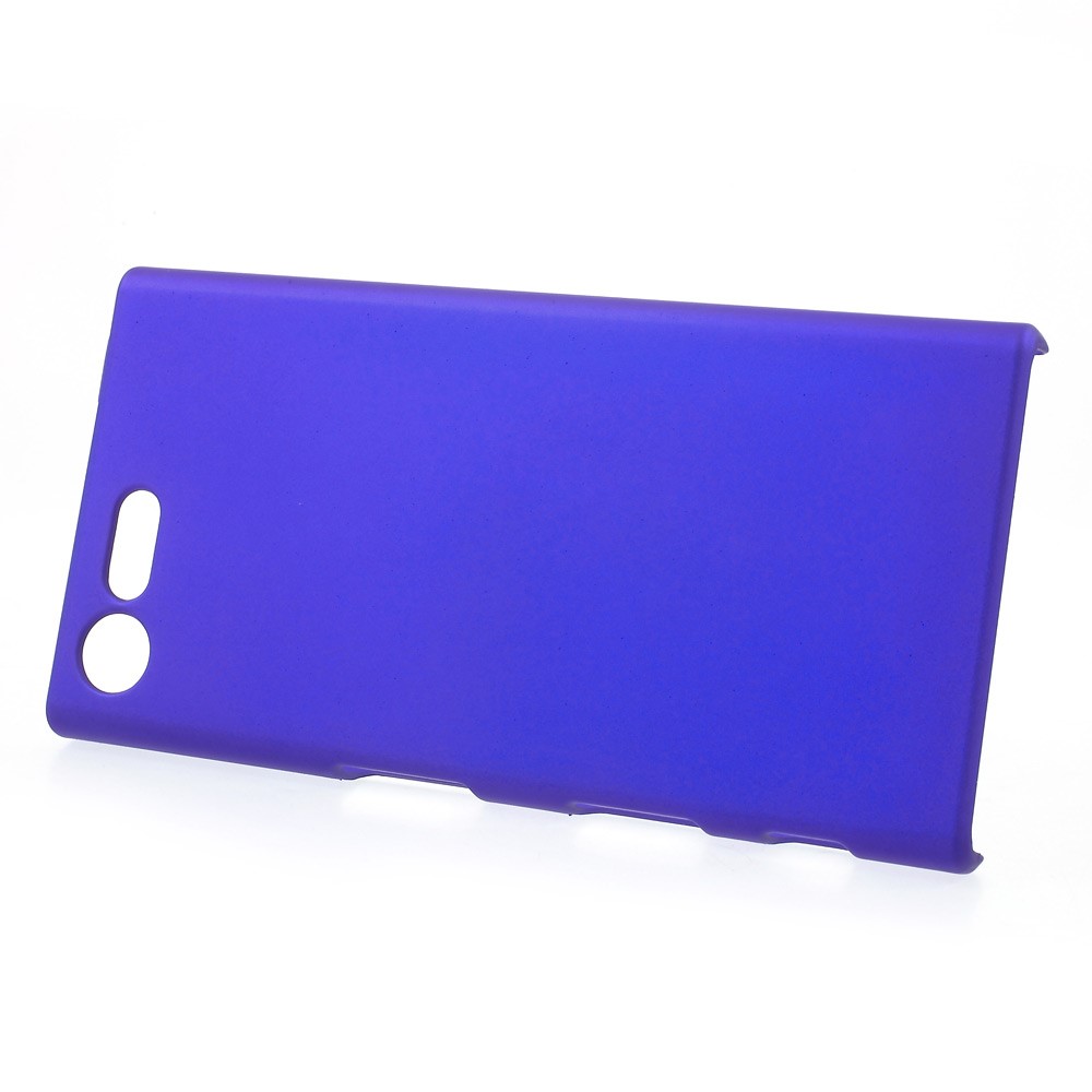 Rubberized Plastic Back Cover Case for Sony Xperia X Compact - Dark Blue-2