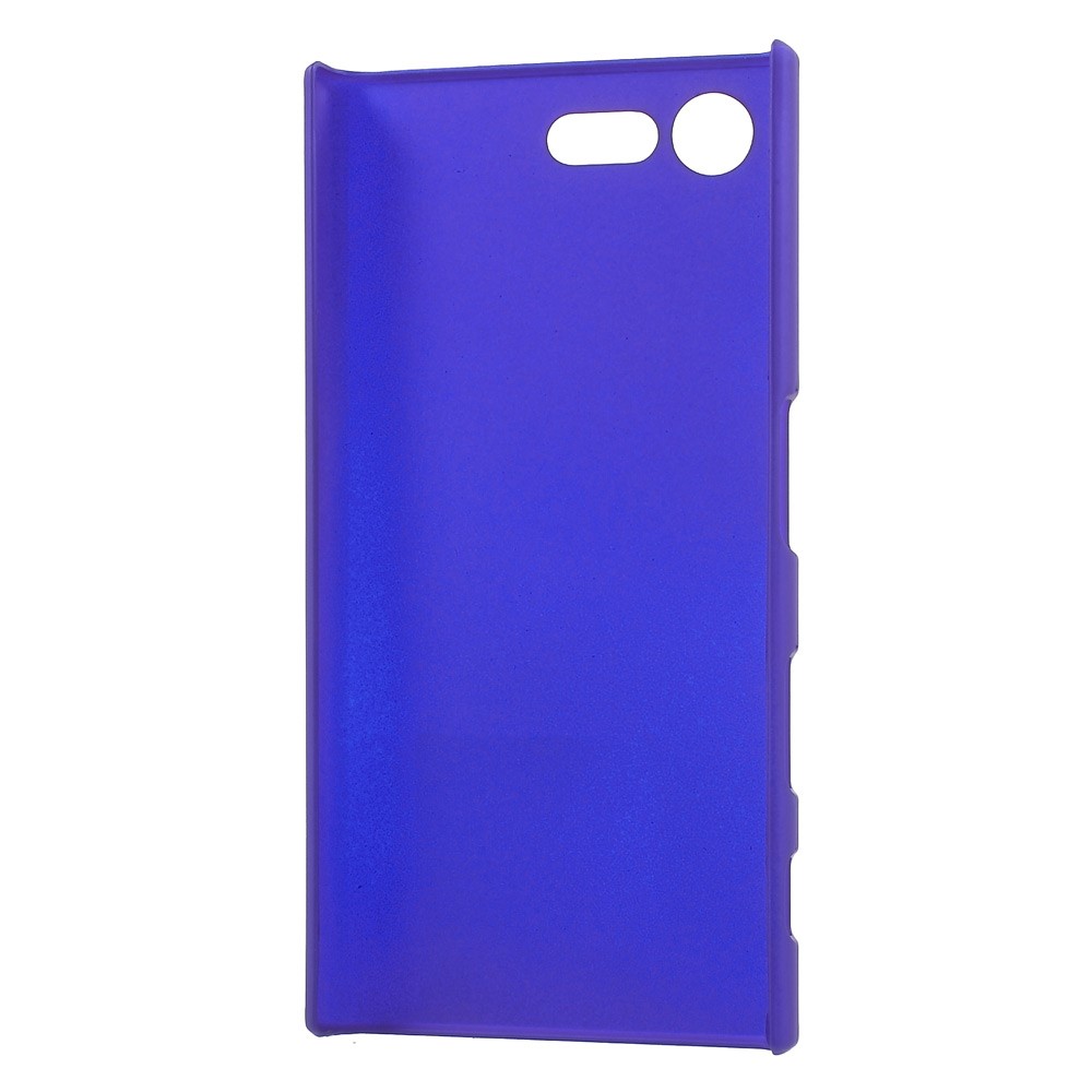Rubberized Plastic Back Cover Case for Sony Xperia X Compact - Dark Blue-3