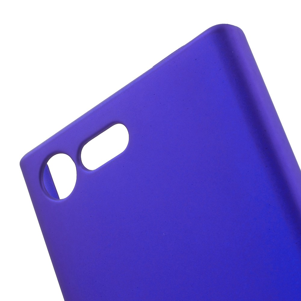 Rubberized Plastic Back Cover Case for Sony Xperia X Compact - Dark Blue-5