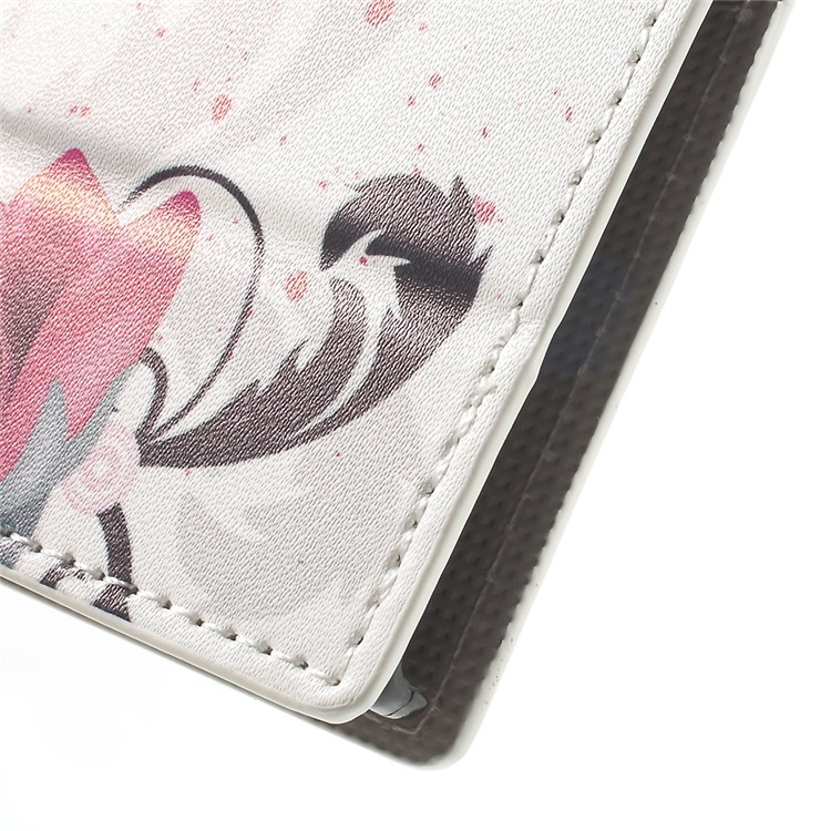 For Sony Xperia X Compact Patterned Folio Leather Wallet Stand Shell - Kapok Flower-8