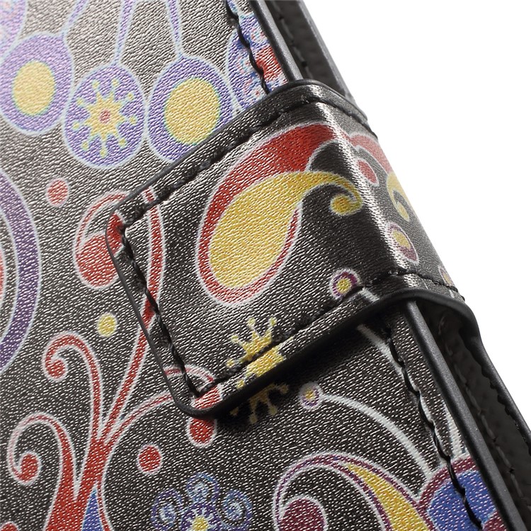 For Sony Xperia X Compact Pattern Printing Stand Leather Wallet Cover - Paisley Pattern-7